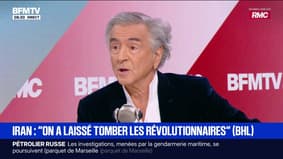 "À l'heure qu'il est, on a laissé tomber les femmes et les hommes en révolte en Iran", assure Bernard-Henri Lévy, écrivain et philosophe