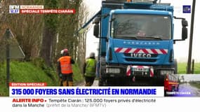 Tempête Ciaran: 315.000 foyers normands sans électricité