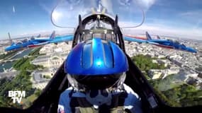 En 1 minute, revivez le survol de Paris à bord des Alphajets de la Patrouille de France 