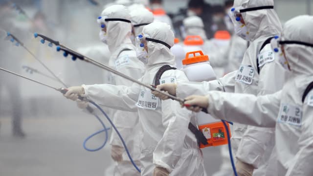 L'armée sud-coréenne à pied d'oeuvre.