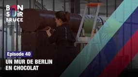 Regardez ce mur de Berlin en chocolat 