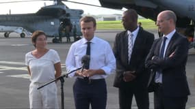 Emmanuel Macron en Guadeloupe avant son départ pour Saint-Martin et Saint-Barthélémy.