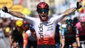 Victor Lafay (Cofidis) vainqueur de la deuxième étape du Tour de France 2023 à San Sebastian, 2 juillet 2023