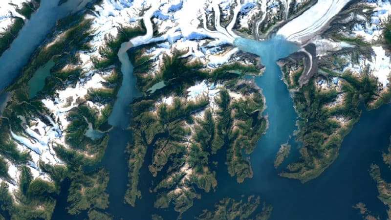 Le glacier Columbia en Alaska
