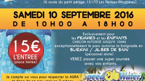 L'affiche de la journée "burkini" prévue le 10 septembre. L'affiche de la journée "burkini" prévue le 10 septembre.