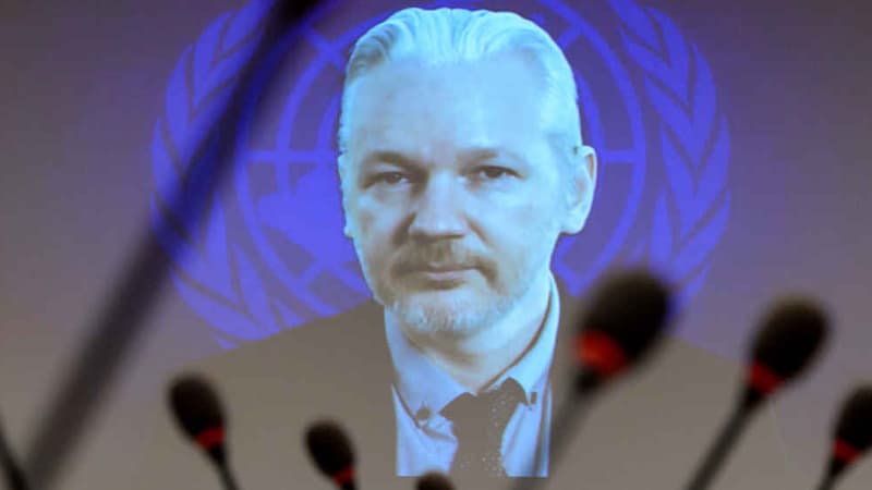 Julian Assange, conférence à Genève, le 23 mars 2015