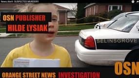 Capture écran de la vidéo postée sur son site personnel par Hilde Kate Lysiak, une apprentie journaliste américaine de 9 ans.
