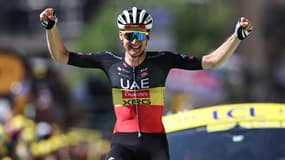 Tim Wellens, coureur belge chez UAE Team Emirates - XRG, vainqueur de la 15e étape du Tour de France, 20 juillet 2025