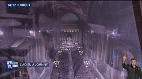 "Que je t’aime" résonne dans l’église de la Madeleine durant la cérémonie religieuse pour Johnny Hallyday
