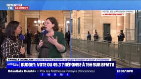 Menace de censure de Michel Barnier: "On n'a aucune raison de maintenir un gouvernement qui fait une politique qu'on n'approuve pas", dénonce Cyrielle Chatelain (Les Écologistes)