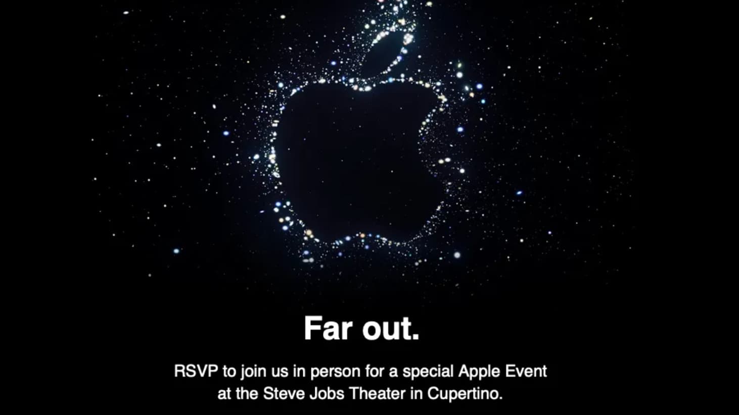 L'invitation envoyée par Apple à la presse ce 24 août 2022