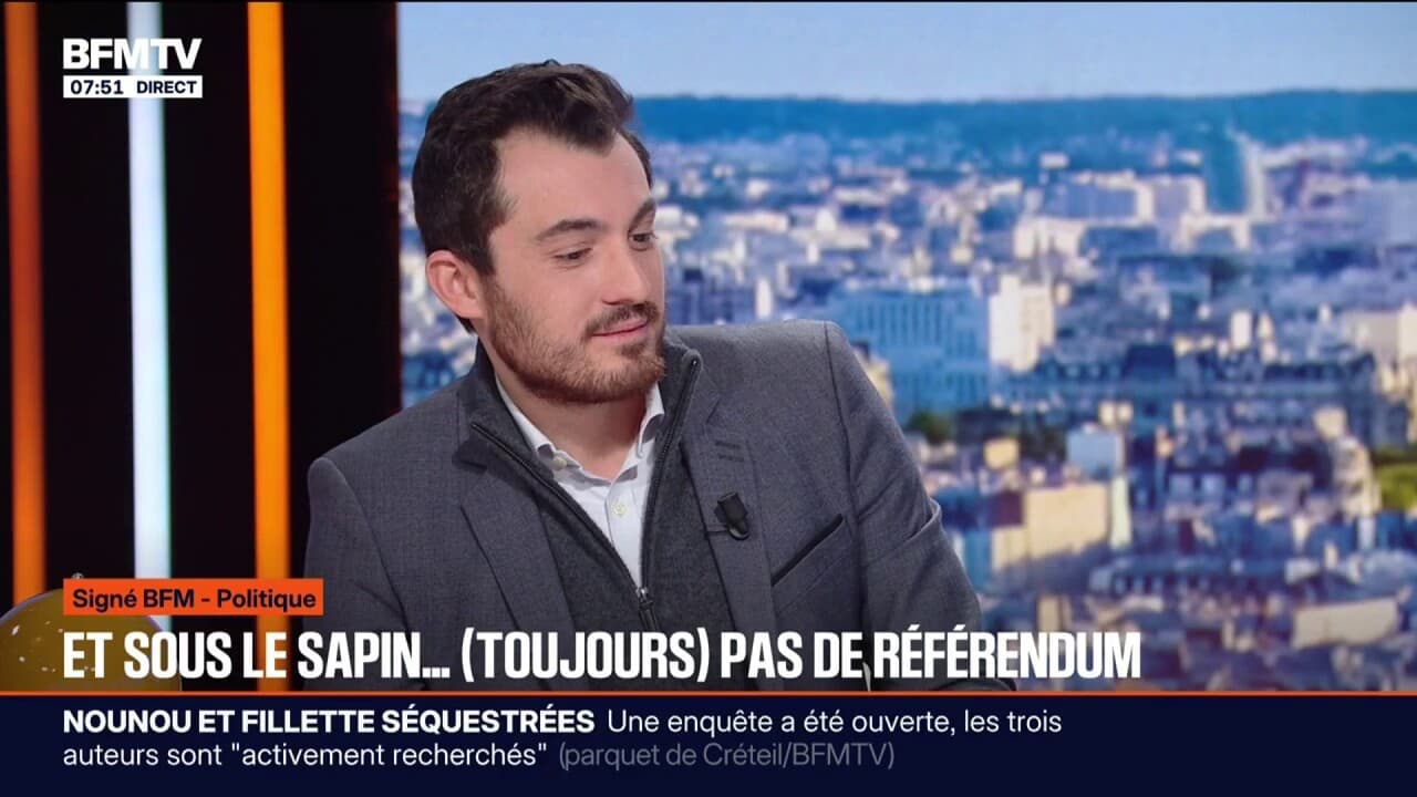 署名入り BFM – 「大統領に選出されて以来、共和国大統領は国民投票の主題に関して多くの空虚な言葉を発してきた」