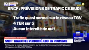 SNCF: un trafic peu perturbé jeudi en Provence