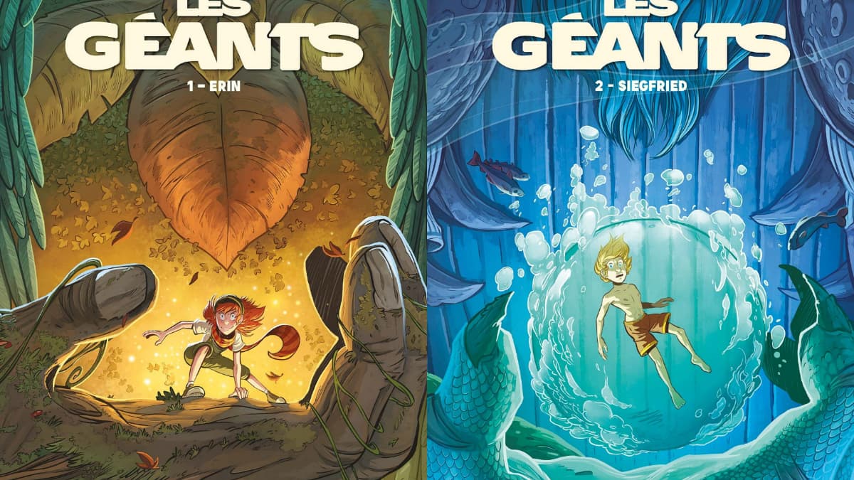 Couvertures des deux premiers tomes de la BD "Les Géants" Couvertures des deux premiers tomes de la BD "Les Géants"
