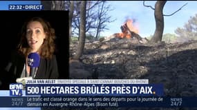Incendie: 500 hectares brûlés près d'Aix-en-Provence (2/3)