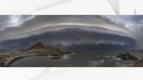 L'immense nuage, appelé arcus, qui a assombri le ciel de la Corse jeudi