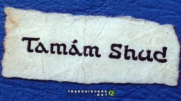 Tamam Shud, mot retrouvé sur Somerton Man 