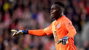Edouard Mendy avec Chelsea en octobre 2021