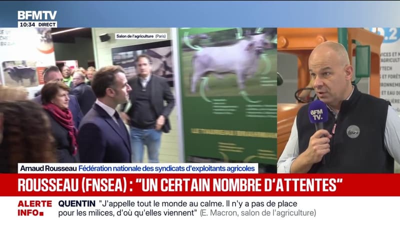 PAC, Mercosur... "Nous ne sommes pas confiants mais déterminés", déclare Arnaud Rousseau, président de la FNSEA