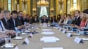 Le conseil des ministres, à l'Elysée le 22 juin 2017 à Paris. 