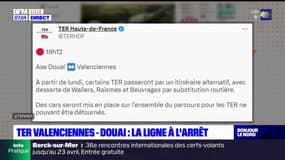Nord: les TER entre Valenciennes et Douai déviés jusqu'à vendredi