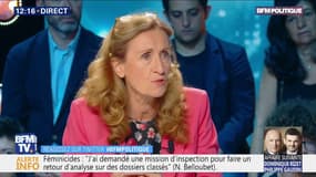 Féminicides: pour Nicole Belloubet, "nous délivrons 3000 ordonnances de protection, c'est plus de 10.000 chaque année en Espagne"