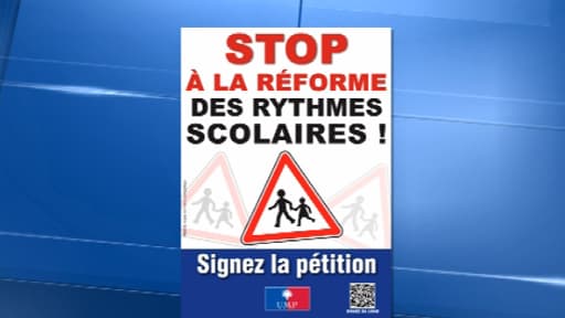 L'UMP a lancé une campagne de communication contre la réforme des rythmes scolaires de Vincent Peillon.