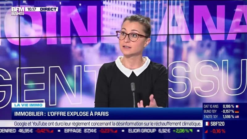 Marie Coeurderoy: L'offre de l'immobilier explose à Paris - 08/10
