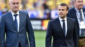 Bernard Laporte et Emmanuel Macron