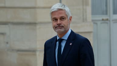 Le chef des députés LR, Laurent Wauquiez, à l'Élysée le 10 octobre 2025