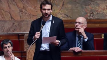 Le député de la France insoumise, Ugo Bernalicis, pendant une séance de questions au gouvernement (Photo d'illustration)