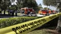 La police devant le bureau d'un élue démocrate de Floride ce mercredi 24 octobre, où ont été retrouvés des explosifs.