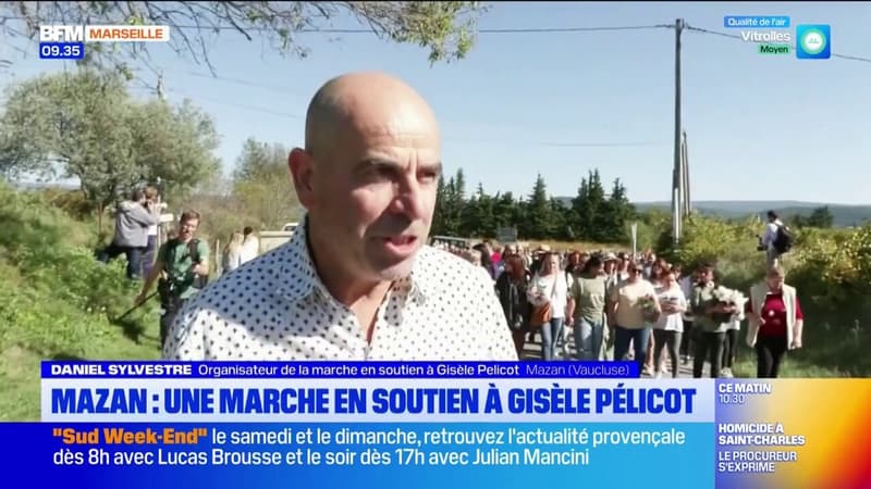 Mazan: une marche en soutien à Gisèle Pélicot