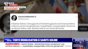 Sainte-Soline: Gérald Darmanin apporte son "soutien total" aux forces de l'ordre face à cette violence "inqualifiable"
