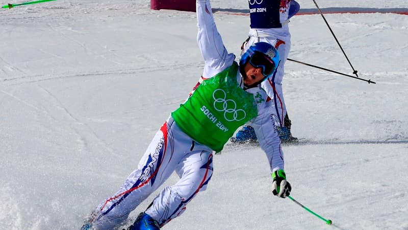 Jean-Frédéric Chapuis, champion olympique de skicross, a pris la 5e place à Val d'Isère sur la piste qui porte son nom