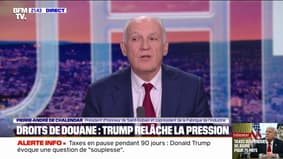 Tâches sur les douanes: "Je vois une opportunité pour l'Europe de se réveiller"estime Pierre-André de Chalendar, coprésident de l'usine de l'industrie