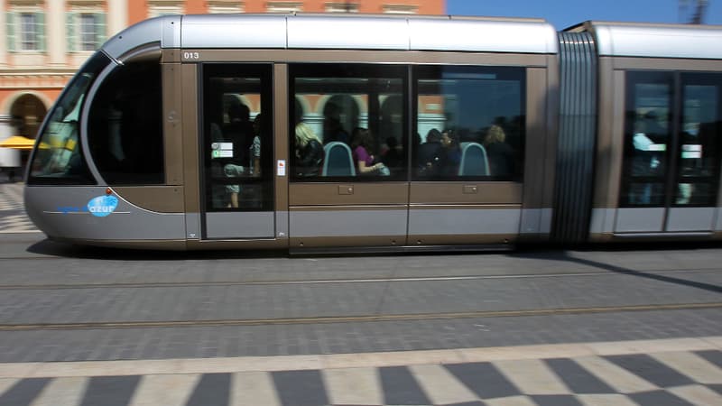 Un tram à Nice (illustration)
