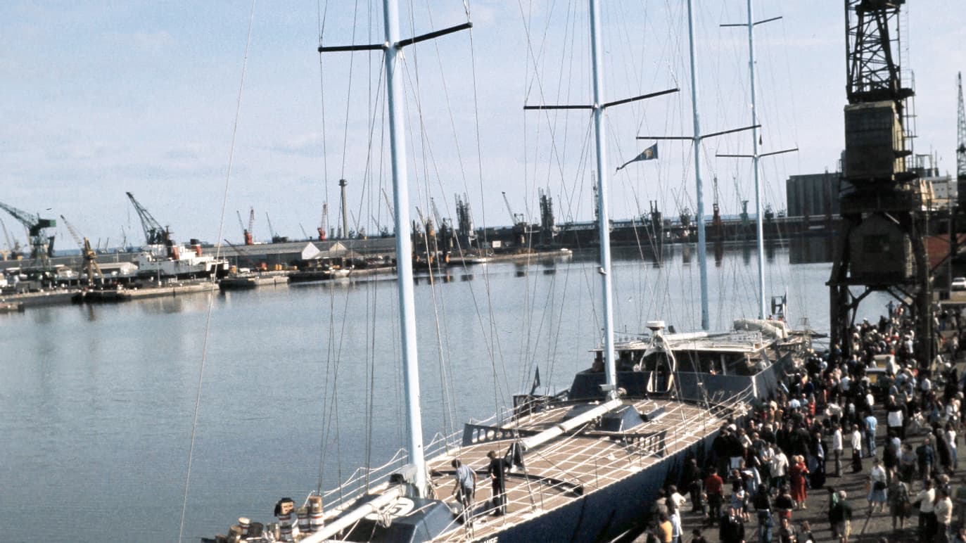 En 1976, le Club Méditerranée, futur Phocéa, dans le port du Havre