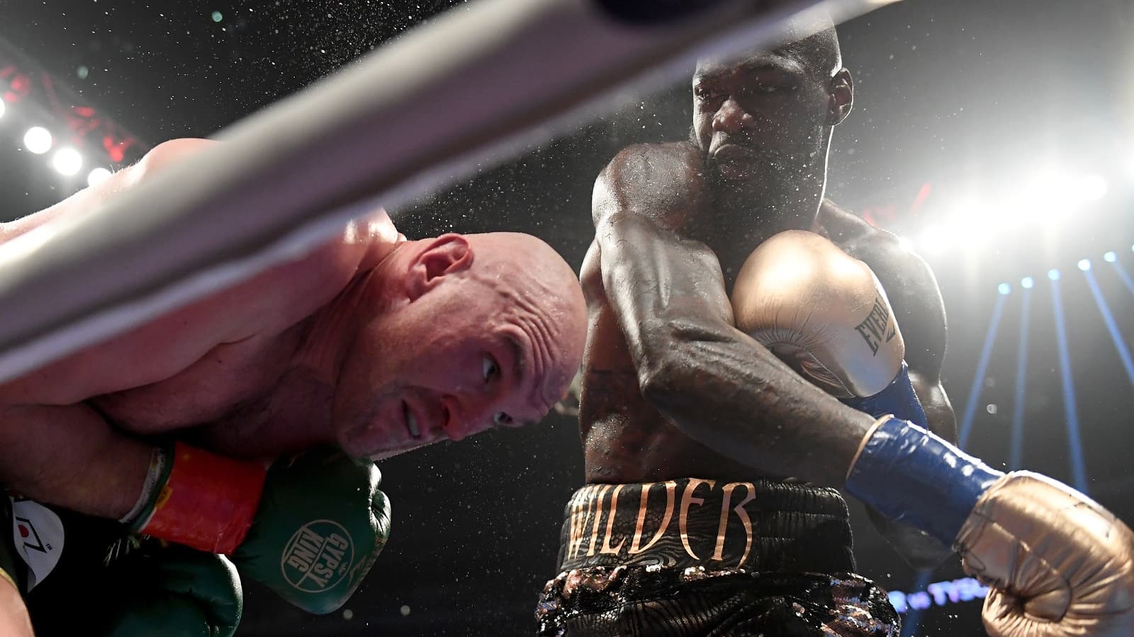 Deontay Wilder lors du premier combat face à Tyson Fury en 2018