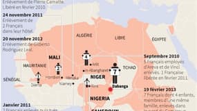 LES FRANÇAIS ENLEVÉS AU SAHEL DEPUIS 2009