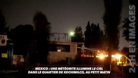 Une météorite illumine le ciel de Mexico