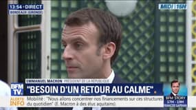 Air France-KLM: pour Emmanuel Macron, "notre rôle, c'est de pacifier les choses et de travailler le mieux possible avec les Néerlandais"