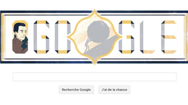 Un doodle pour les 100 ans de la naissance d'Albert Camus.