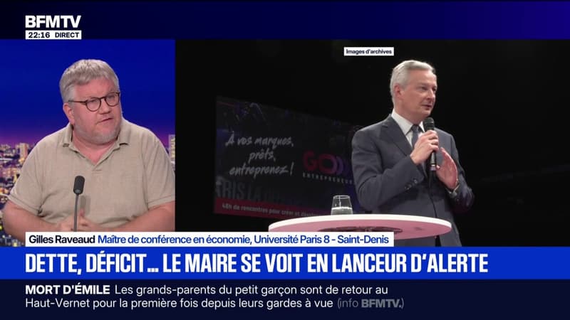 Lettre de Bruno Le Maire à Emmanuel Macron: "Ils nous laissent le pays dans une situation [économique] catastrophique", déplore Gilles Raveaud, maître de conférence en économie