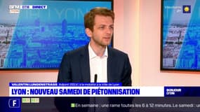 Piétonnisation du cours Charlemagne: Valentin Lungenstrass, adjoint à la mobilité, tire "un bilan positif pour l'instant"