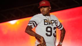 Chris Brown sur scène lors d'un concert à Port-au-Prince en juin dernier.