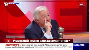 Gérard Larcher, sur l'inscription de l'IVG dans la Constitution: "L'IVG est une procédure indispensable (...) mais la Constitution n'est pas un catalogue de droits sociaux"