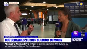"Je suis absolument furieux": Hervé Morin exige un "retour à la normale" du trafic des bus scolaires à la rentrée de novembre
