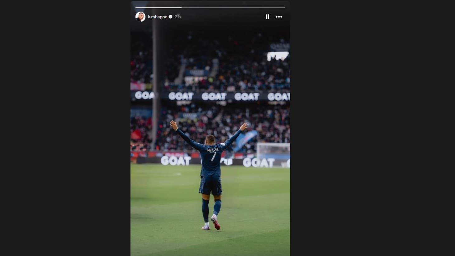 La photo publiée par Kylian Mbappé sur son compte Instagram avant PSG-Real Madrid, le 8 juillet 2025 La photo publiée par Kylian Mbappé sur son compte Instagram avant PSG-Real Madrid, le 8 juillet 2025
