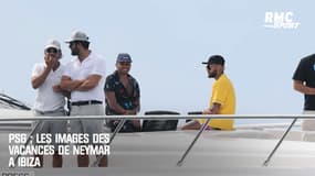 PSG : Les images des vacances de Neymar à Ibiza